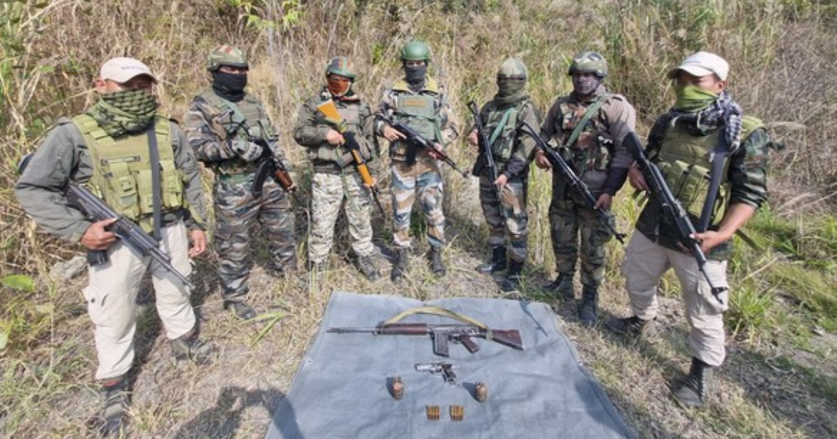 Assam Rifles and Mizoram police recover weapons, war-like stores